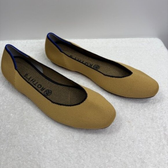 Rothy’s The Square Toe Slip-On Flats Limited Edition Chai Size 9.5 NWOB - Picture 5 of 10